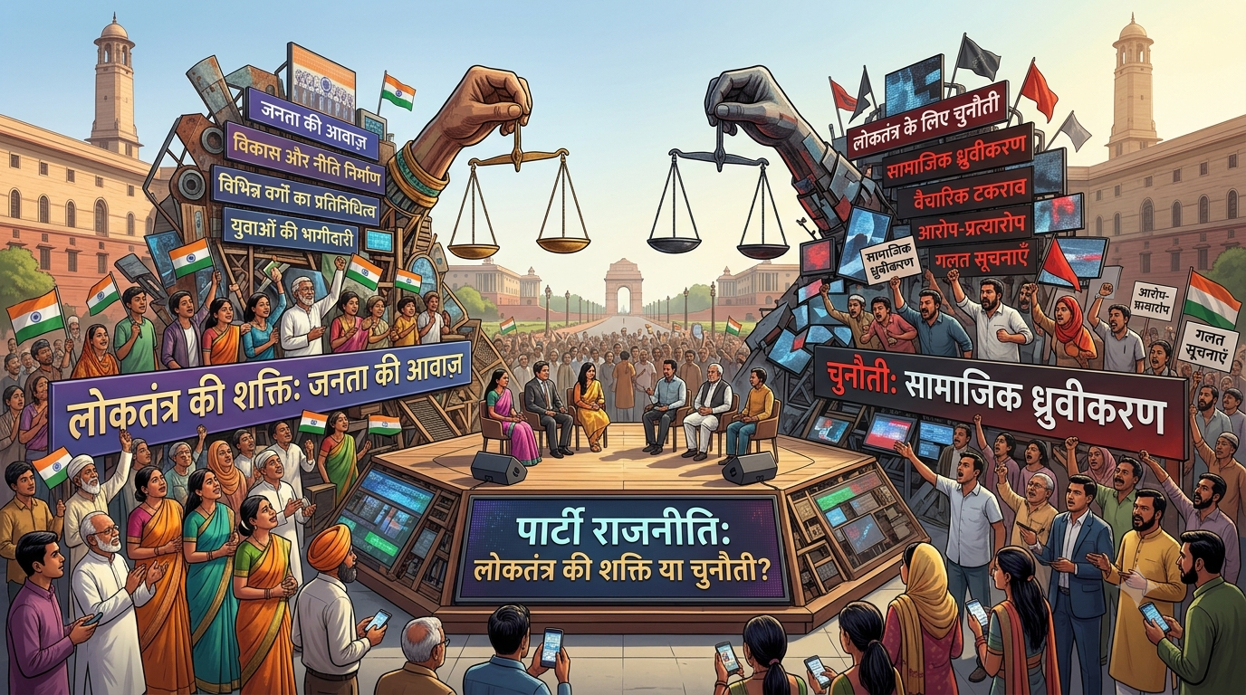 पार्टी राजनीति: लोकतंत्र की शक्ति या चुनौती?